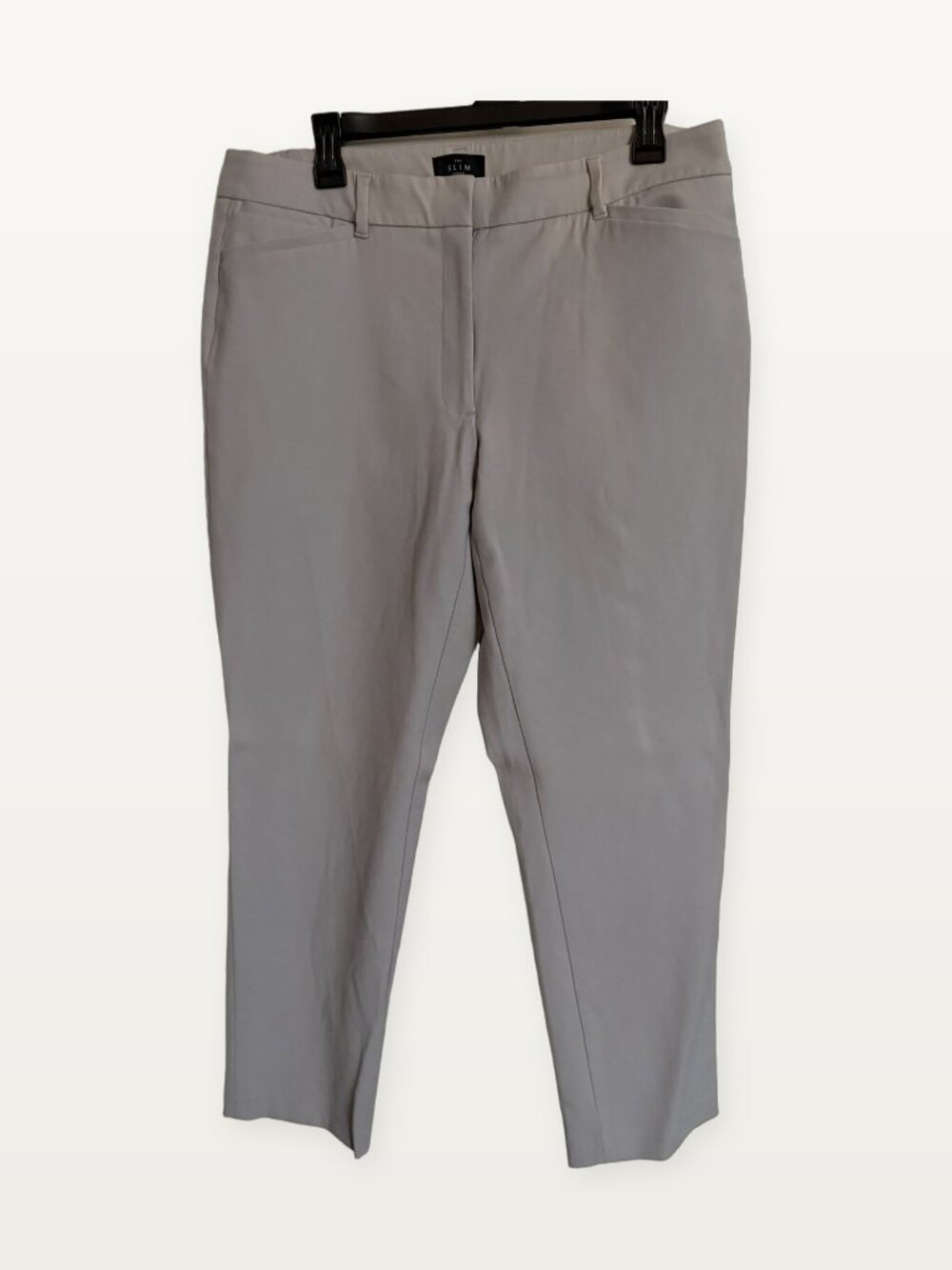 White House Black Market Light Gray Slim Ankle Pants 12
